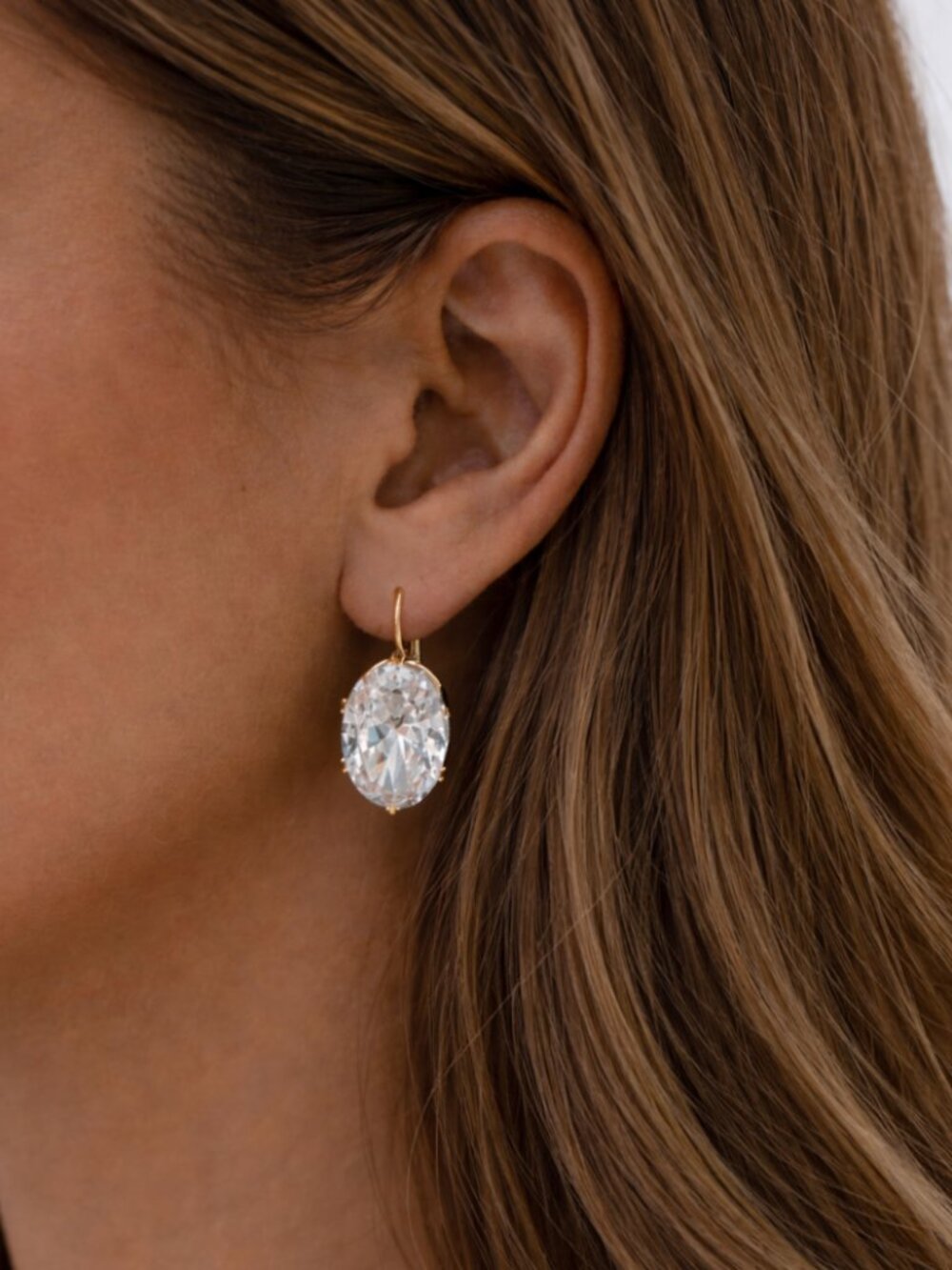 "Quebec" Ultra Bling Oval Earrings